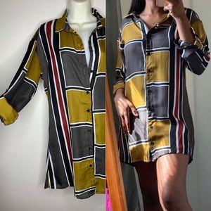 Multi Color Shirt Dress Never Worn